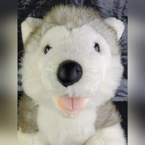 Build-A-Bear BAB Kennel Pals Siberian Husky Retired Stuffed Animal Plush - GUC